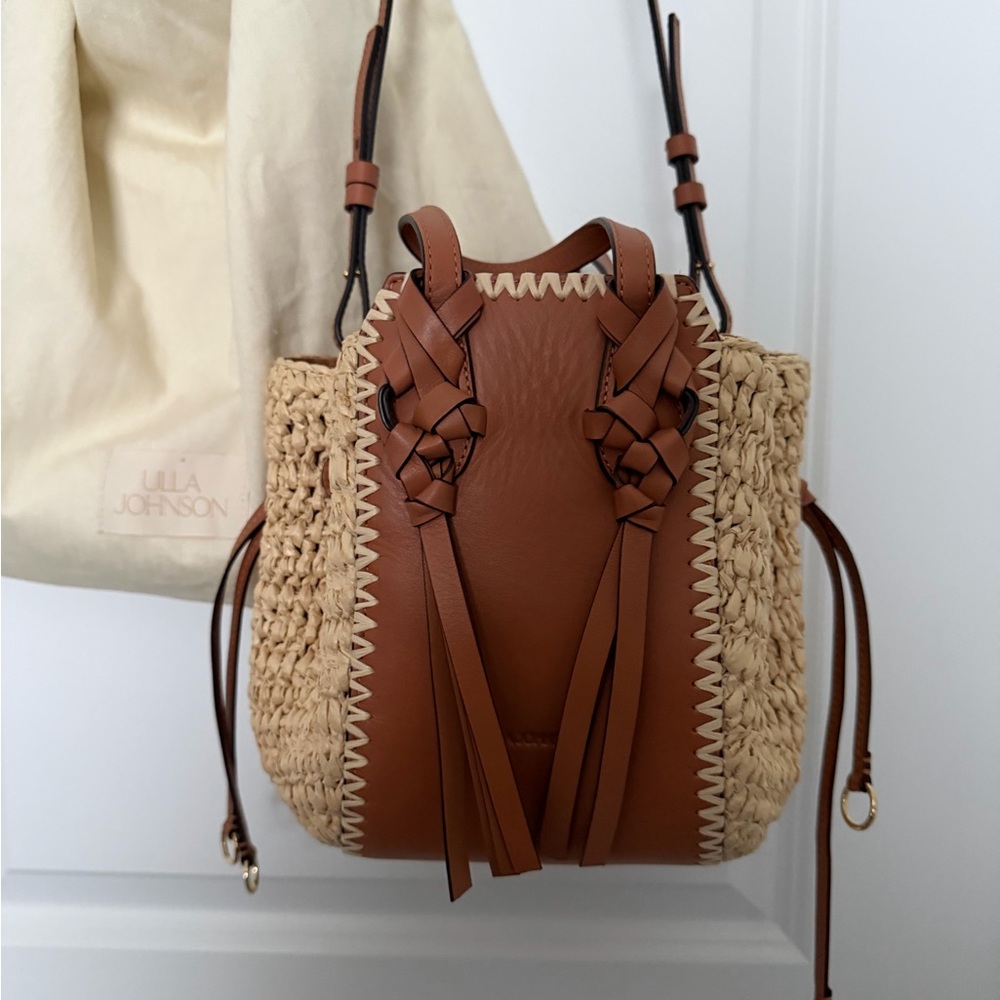 ULLA JOHNSON Rafia Handbag - Picture 8 of 12